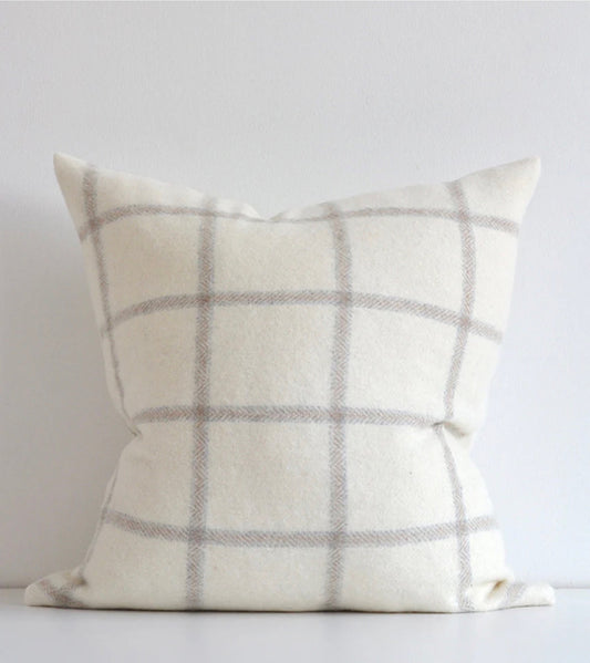 Aspen Plaid [Wool|Alpaca Pillow Cover]