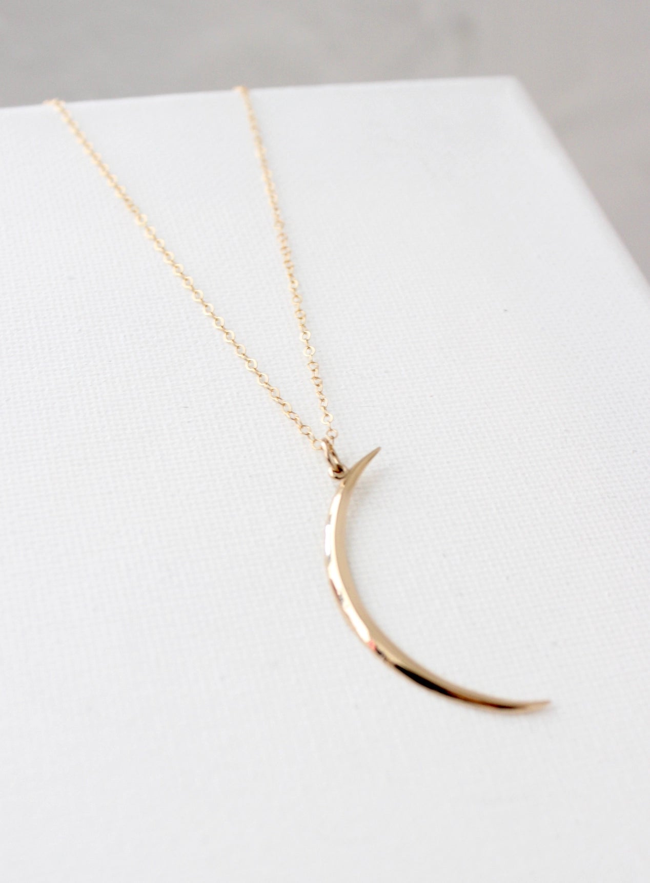 Gold New Moon Necklace